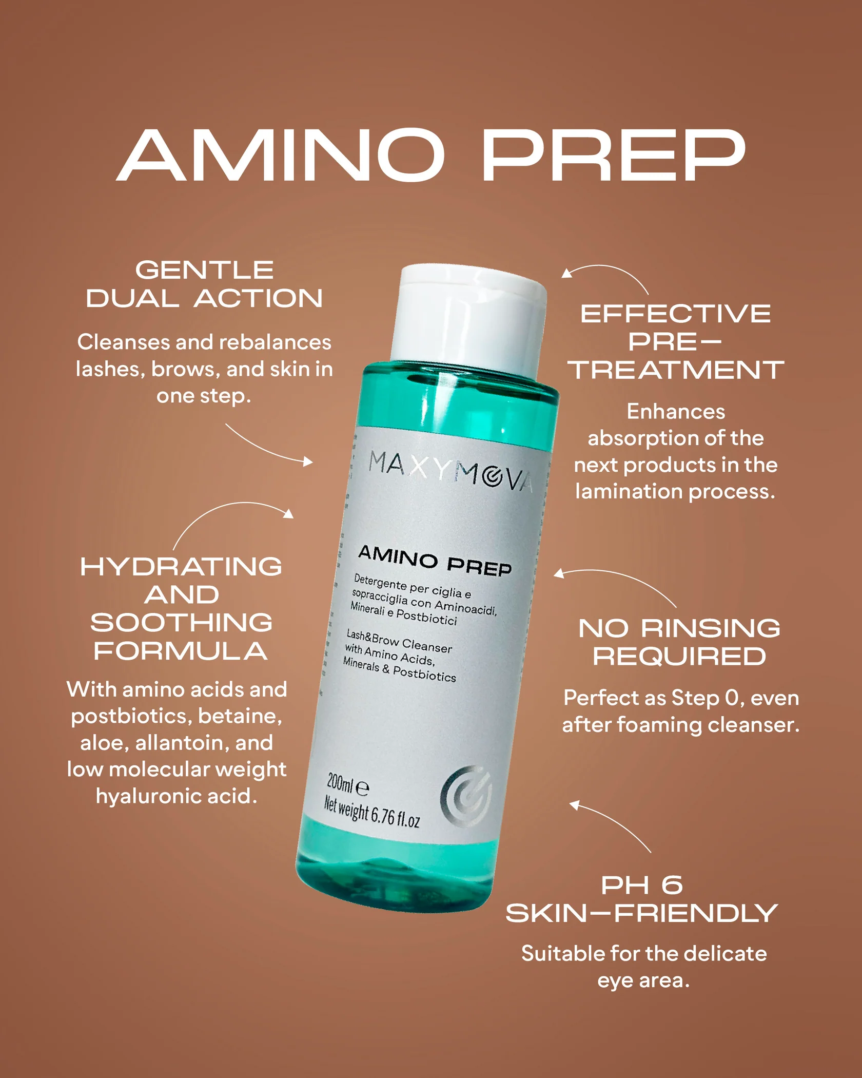 AMINO PREP PRE-TREATMENT LOTION MAXYMOVA, 200 ML — slika 1