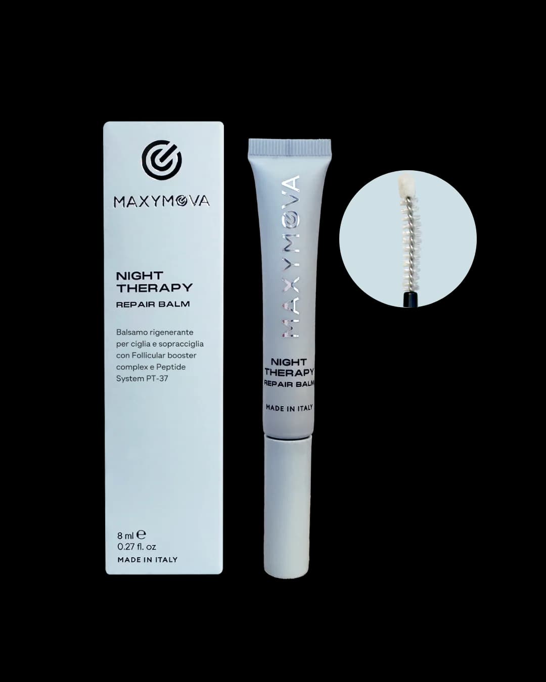NIGHT THERAPY REPAIR BALM FOR LASHES & BROWS. NOURISHING AND STRENGTHENING TREATMENT — slika 1