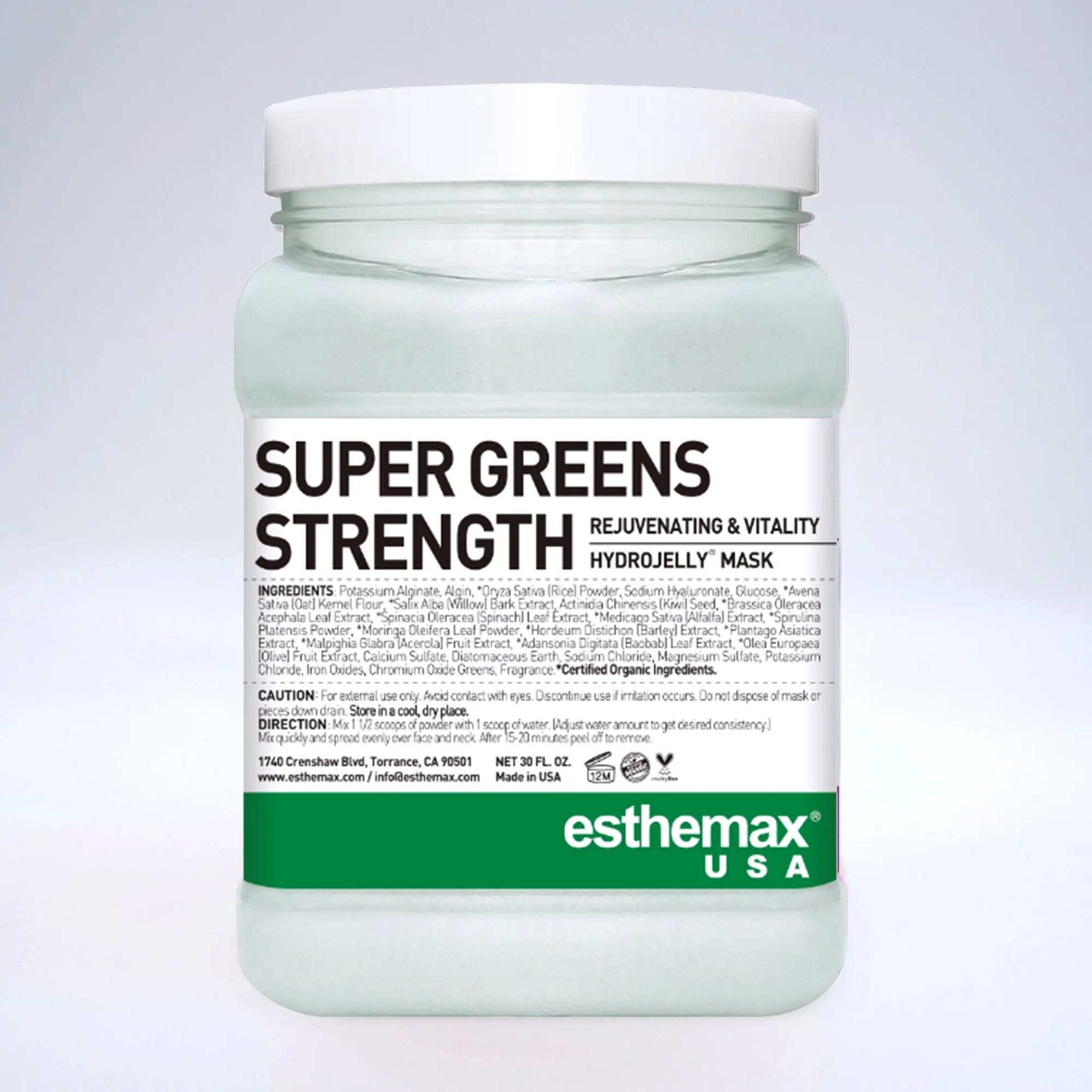 ESTHEMAX Super Greens Strength Hydrojelly maska — slika 1