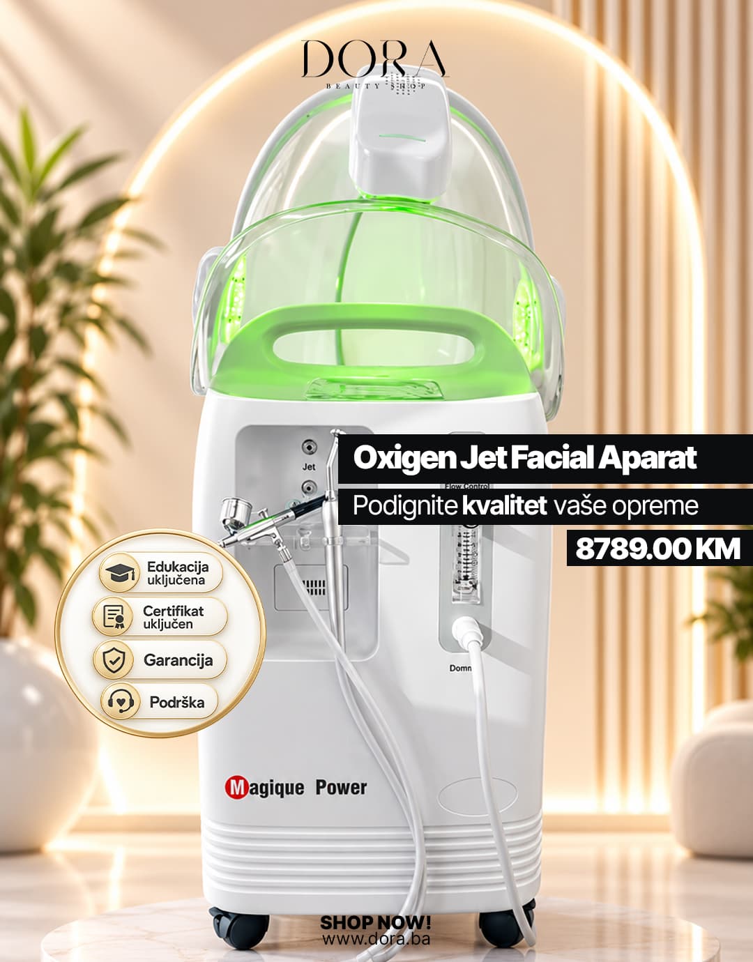 Oxigen Jet Facial Aparat — slika 1
