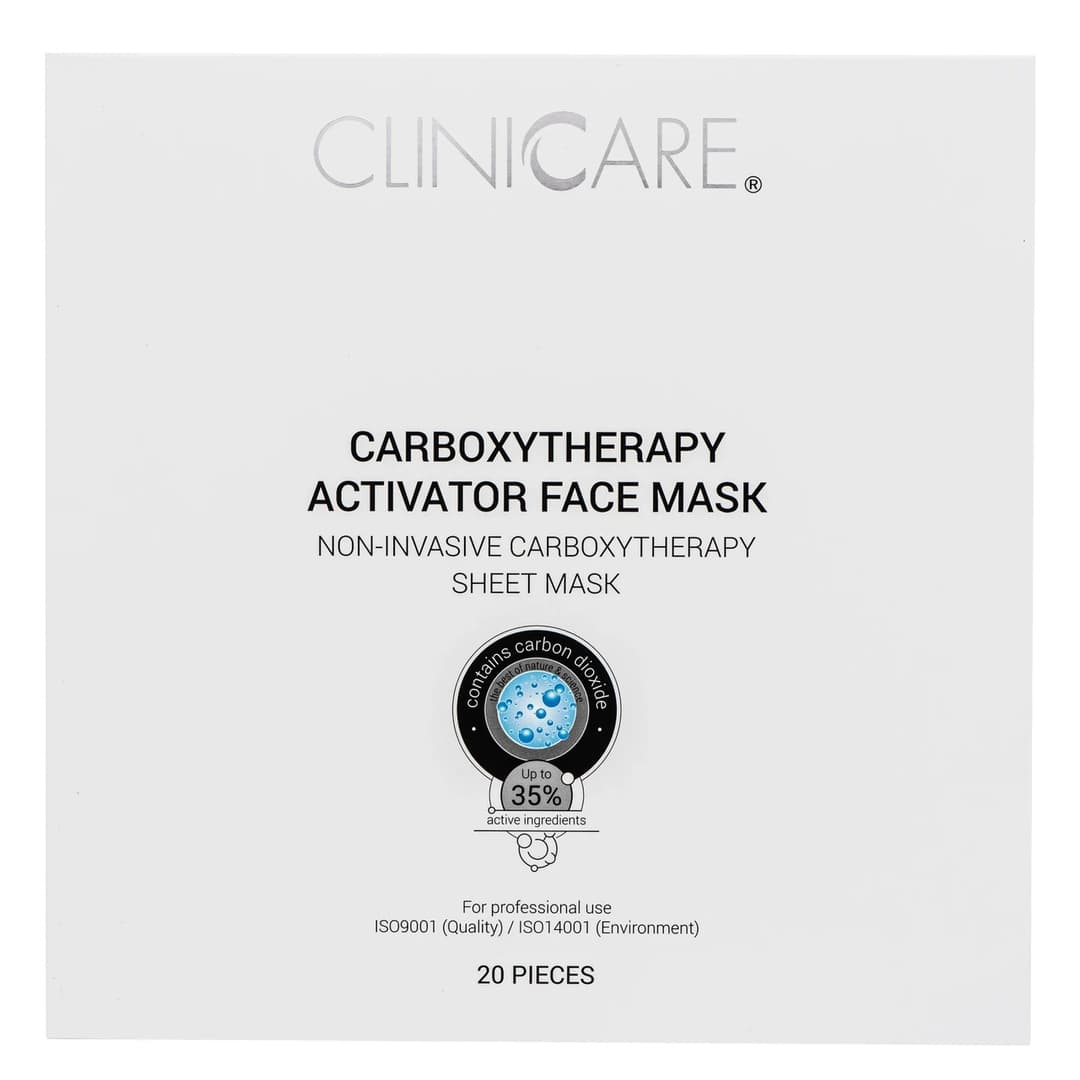 CLINICCARE CARBOXYTHERAPY ACTIVATOR FACE MASK 20KOM — slika 1